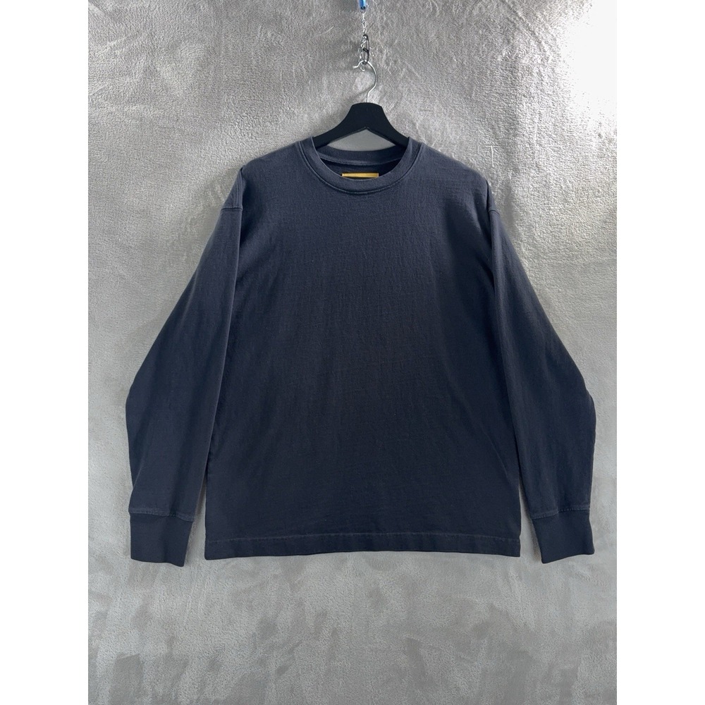 Yellow Label Co. Crewneck Sweatshirt Mens Size Large Black Pullover Heavyweight